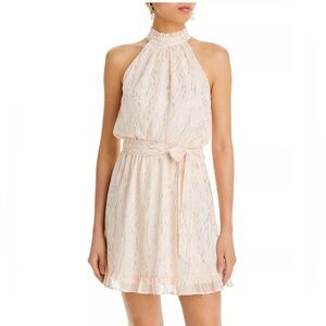 Aqua Halter Mini Dress XL NWT